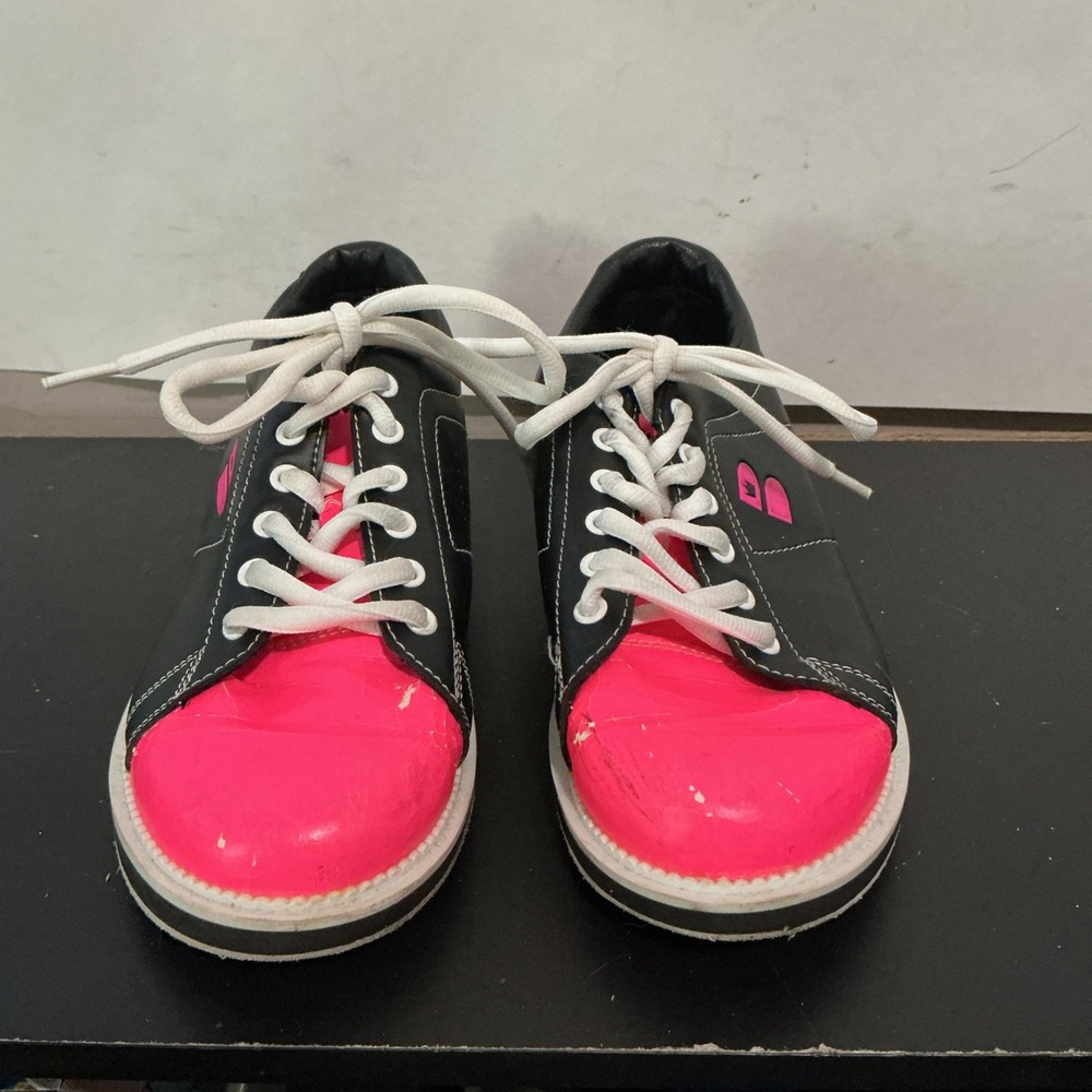 Brunswick BSI Womens Bowling Shoes Size 8 Black Pink Copa K540-3